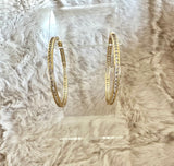 Large Sparkle Hoops
