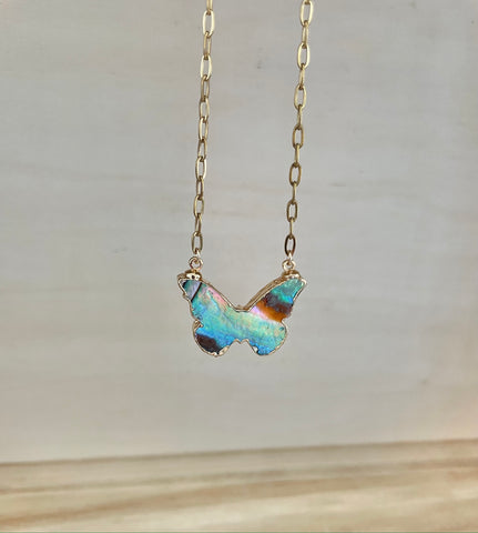 Butterfly Abalone Necklace