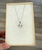 Mini Clover Necklace - Silver