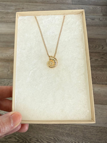 Sliding Sea Shell Necklace