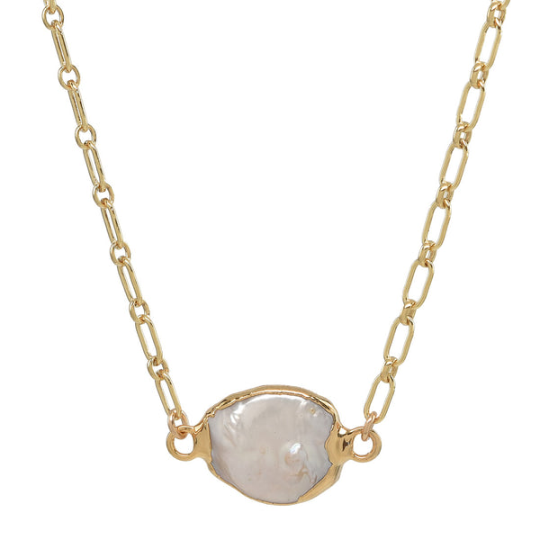 T Street  - Choker to short necklace with Pearl Pendant