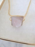 Unity Crystal Necklace - Rose Quartz