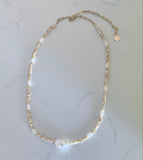 Pearl Glow Heishi Beaded Necklace