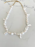 Petite Wings Pearl Necklace