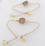 DRUZY Anchored to You Dainty Bracelets -sold in a set