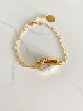 Water Color Printed Cowrie Shell Bracelet