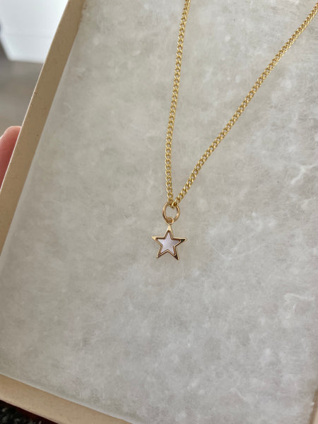 Micro Shell Star Necklace