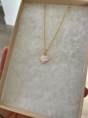 Mini Shell Heart Necklace